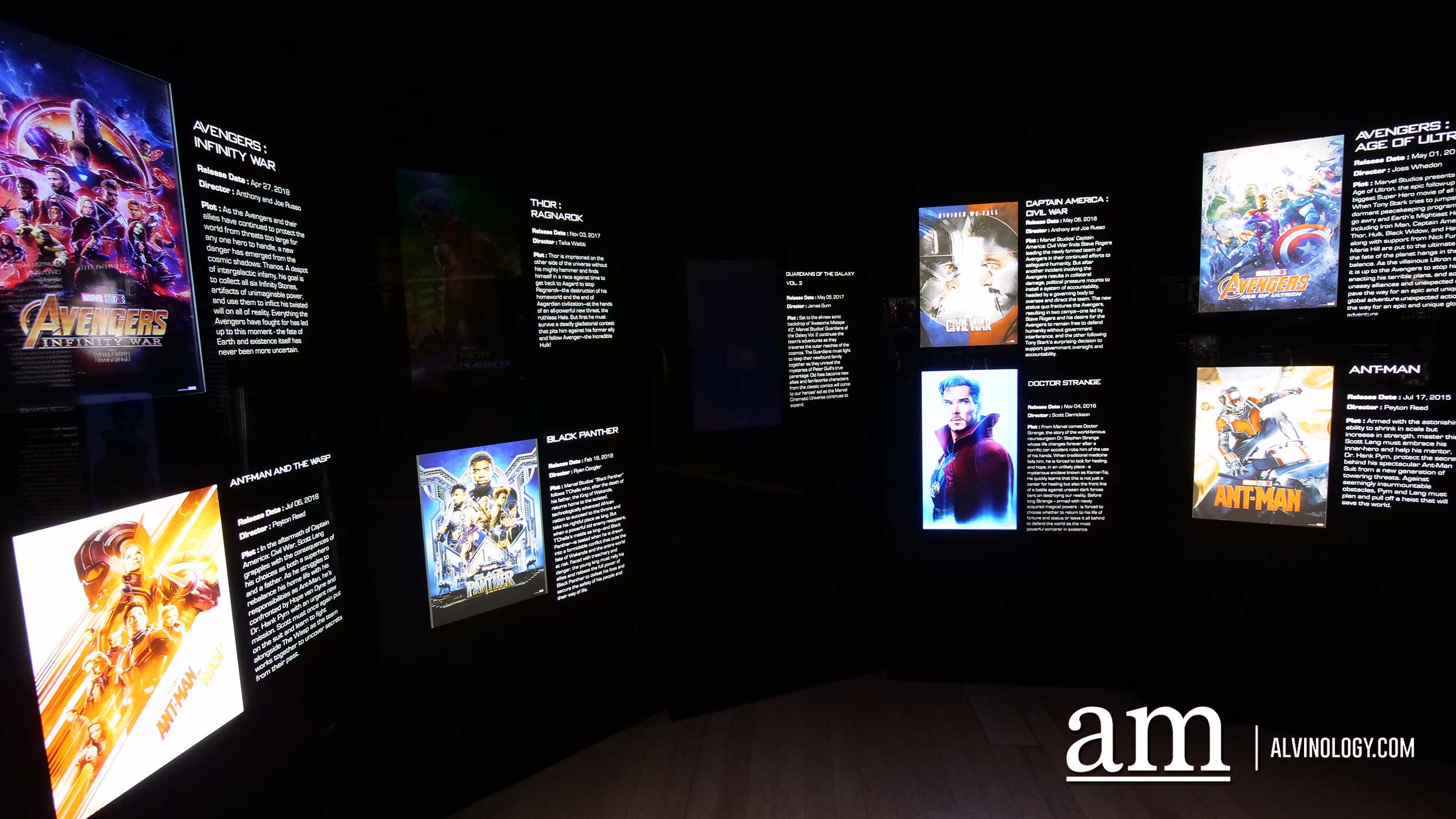 Marvel Studios: Ten Years of Heroes exhibition @ Artscience Museum, Marina Bay Sands - Alvinology