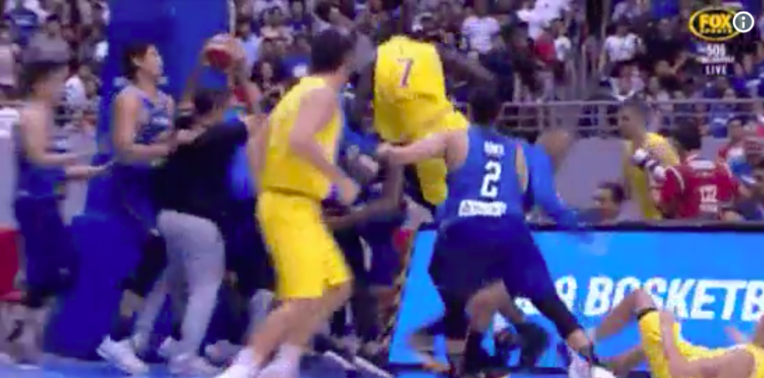 Philippine Gilas and Australian Boomers brawl on the court in FIBA World Cup match - Alvinology