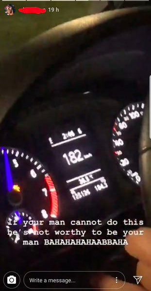 Ashry Owyong Min's ex-gf Chloe Teo posted violating the speed limit on her Instagram Ashry Owyong Min's ex-gf Chloe Teo posted violating the speed limit on her Instagram - Alvinology