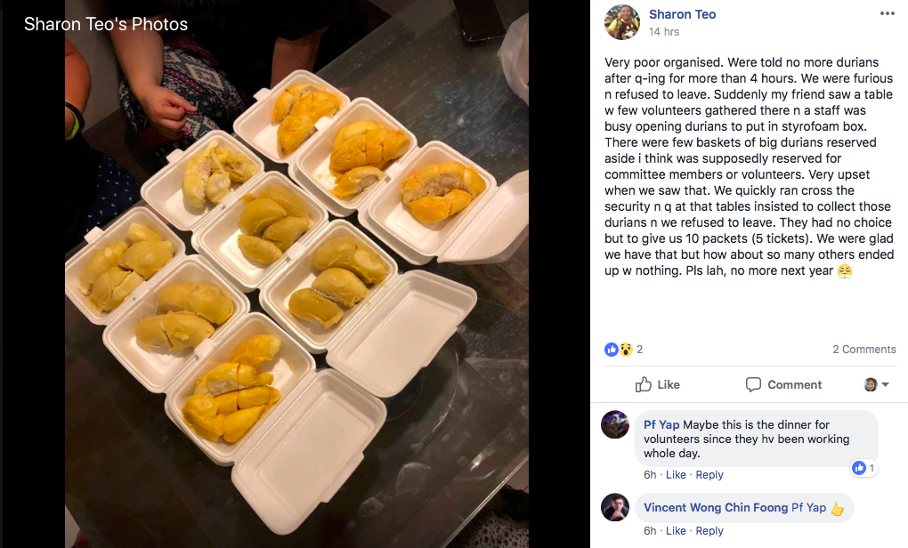 Durian festival disaster: 4-hour queues to get tiny durian or none at all for $5 Durian festival disaster: 4-hour queues to get tiny durian or none at all for $5 - Alvinology