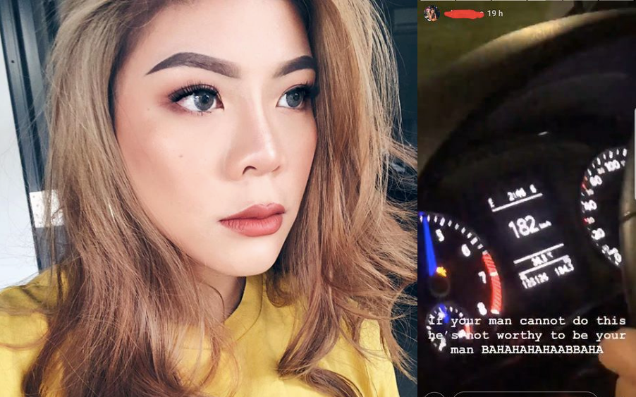 Ashry Owyong Min's ex-gf Chloe Teo posted violating the speed limit on her Instagram - Alvinology
