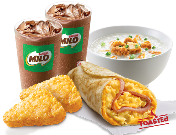 You'll surely get up for this KFC Chicken Ham Twister and Iced Milo meal - Alvinology