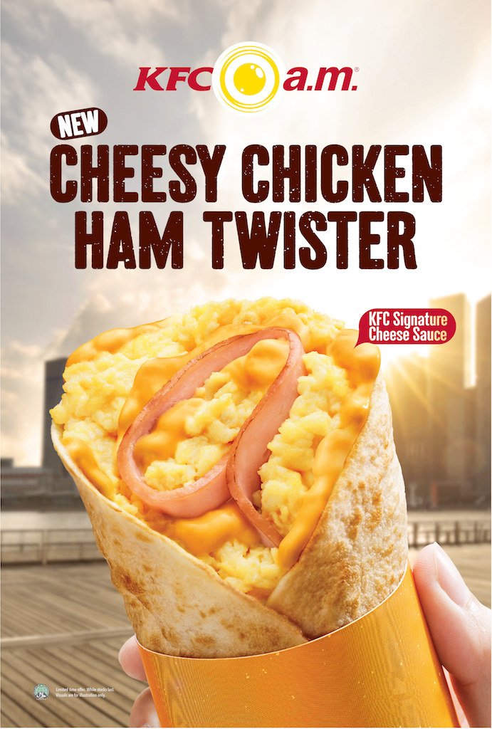 You'll surely get up for this KFC Chicken Ham Twister and Iced Milo meal - Alvinology