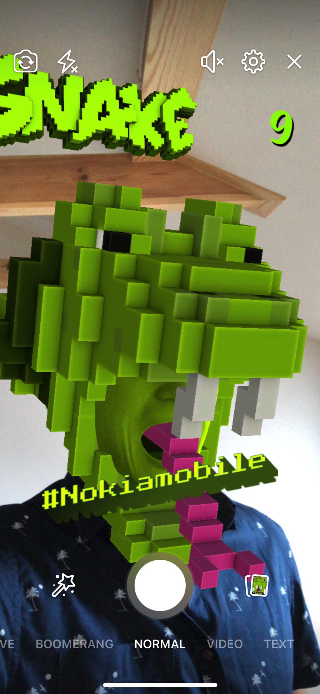 You can now play Nokia's classic Snake game using AR technology - Alvinology