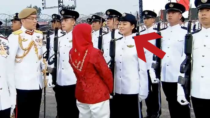 Who is Gorgina Choo? The Chiobu Guard of Honour President Halimah Yacob Spoke to at NDP 2018 - Alvinology