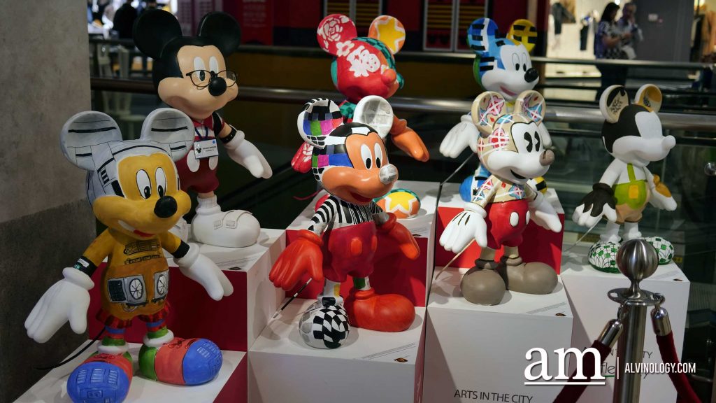Check out these 90 Singapore-themed Mickey Mouse at Raffles City designed by celebrities like JJ Lin, Nathan Hartono, President Halimah Yaacob and more - Alvinology