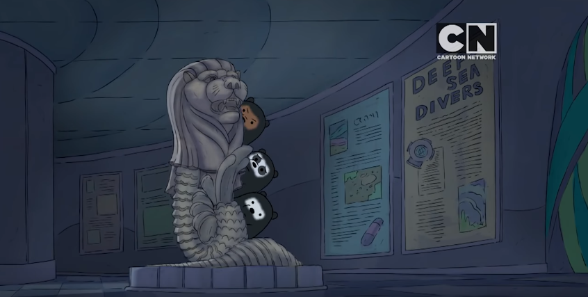 Singapore's Merlion appears in a cameo in We Bare Bears cartoon on National Day - Alvinology