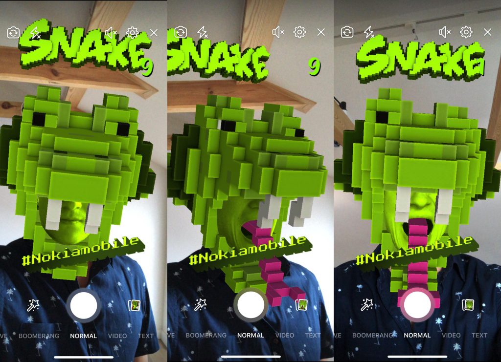 You can now play Nokia's classic Snake game using AR technology - Alvinology