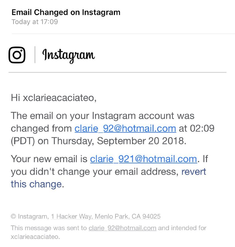 Service provider blocks email address used to hostage ME1 Clarie Teo's account while she waits for police and Instagram's help Service provider blocks email address used to hostage ME1 Clarie Teo's account while she waits for police and Instagram's help - Alvinology