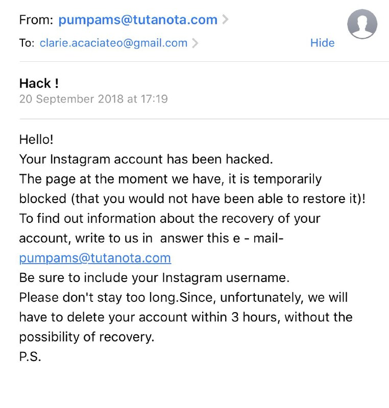 Service provider blocks email address used to hostage ME1 Clarie Teo's account while she waits for police and Instagram's help Service provider blocks email address used to hostage ME1 Clarie Teo's account while she waits for police and Instagram's help - Alvinology
