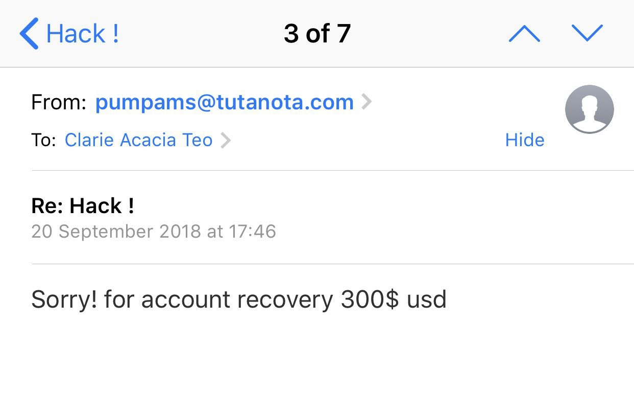 Service provider blocks email address used to hostage ME1 Clarie Teo's account while she waits for police and Instagram's help Service provider blocks email address used to hostage ME1 Clarie Teo's account while she waits for police and Instagram's help - Alvinology