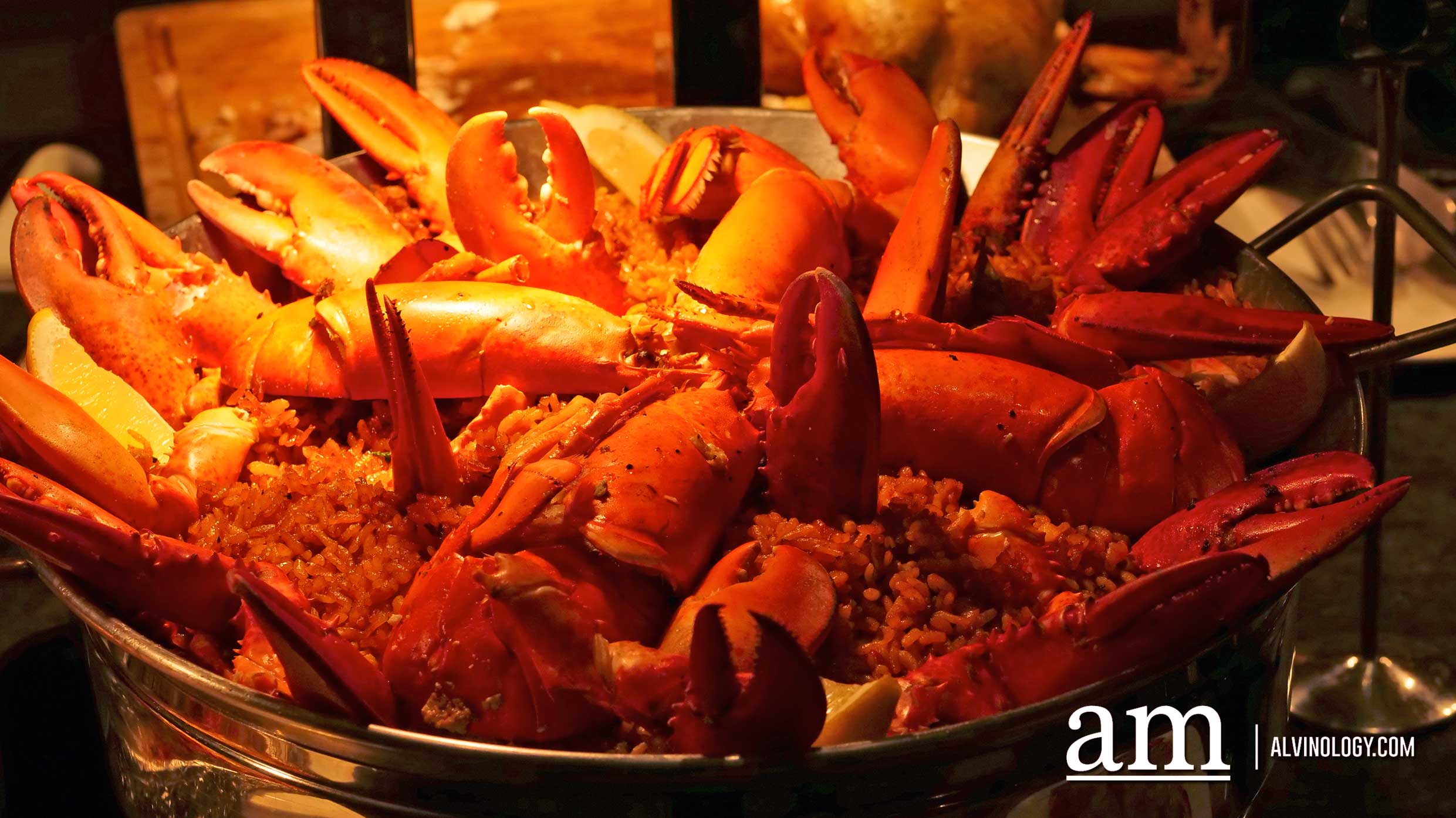 Lobster paella 