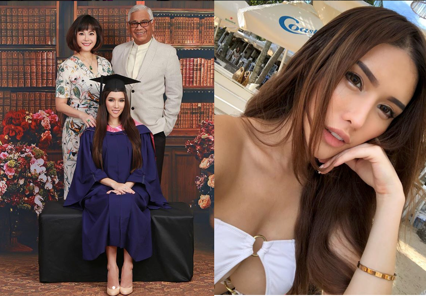 DJ Jade Rasif graduates with a National University of Singapore Psychology degree, poses with parents - Alvinology