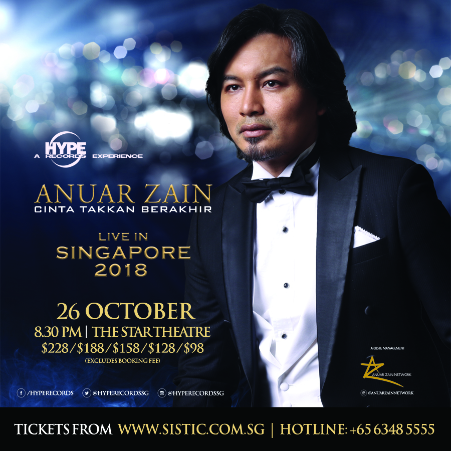 Malay Music Icon Anuar Zain Live in Singapore 2018 Malay Music Icon Anuar Zain Live in Singapore 2018 - Alvinology