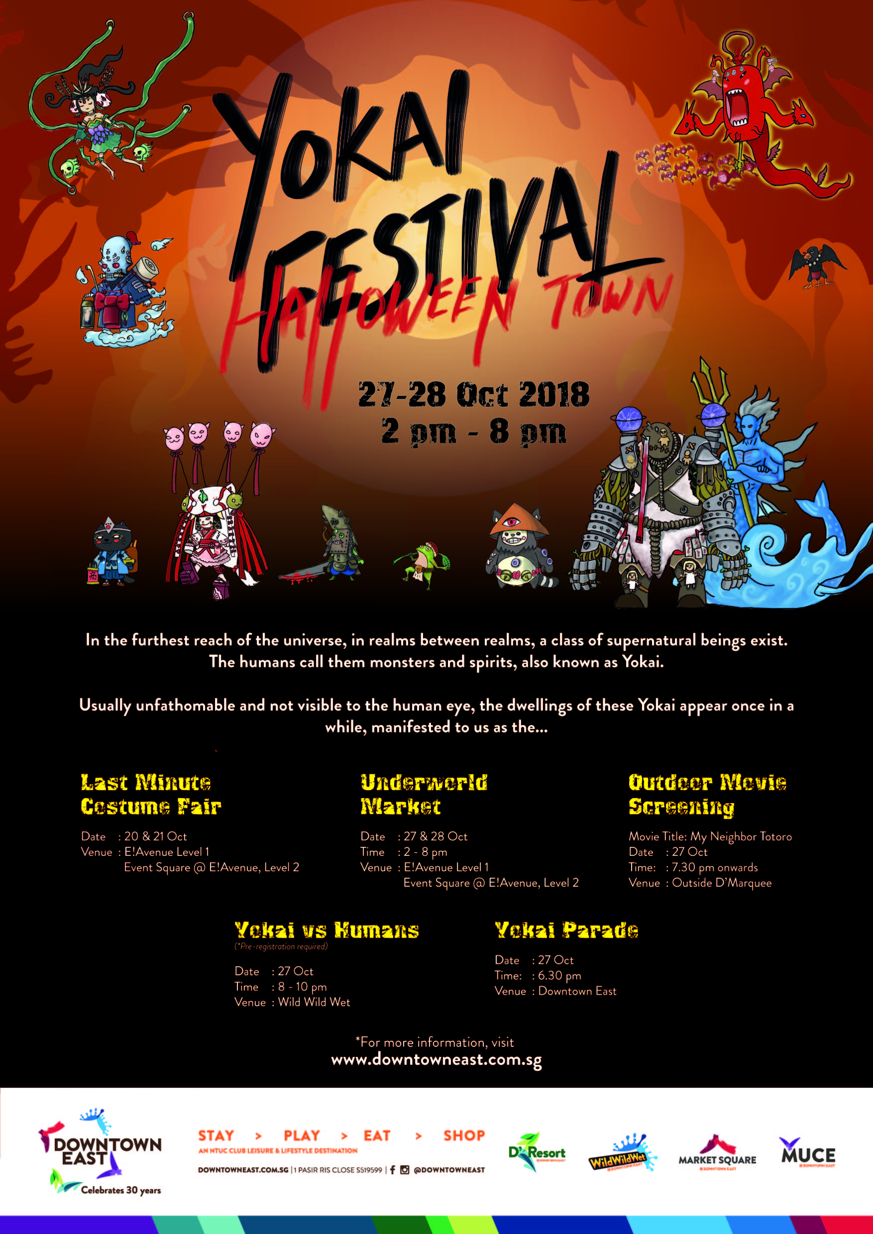 NTUC Downtown East invites you join the fun at Halloween Town: Yokai Festival - Alvinology