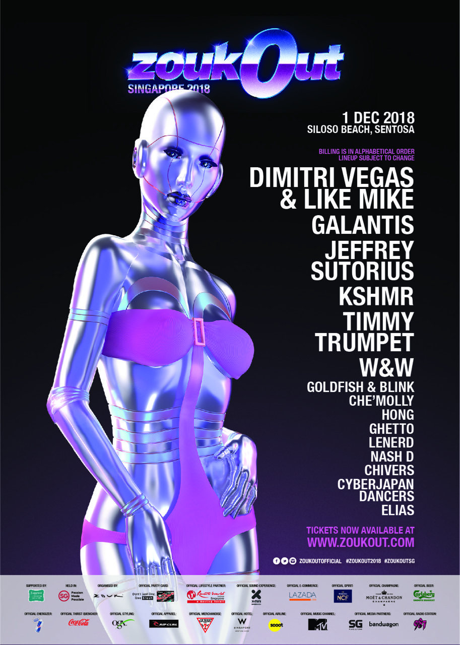 ZoukOut 2018 Unveils Full Line-up & Stage First Look - Alvinology