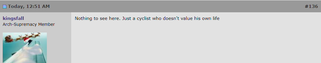 Cyclist gets run over by car but netizens aren't as sympathetic as you'd think - Alvinology