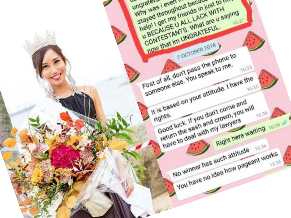 Miss Bikini Singapore 2018 Feline Wong Xin Yi allegedly stripped of title due after she complained about missing prize money - Alvinology