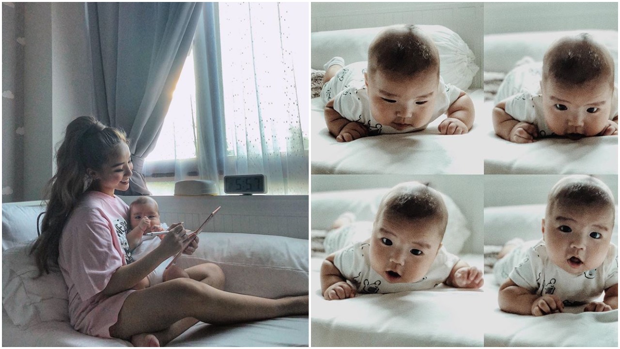 Naomi Neo's baby Kyzo just turned 4 months old and we can't get enough of this cutie - Alvinology