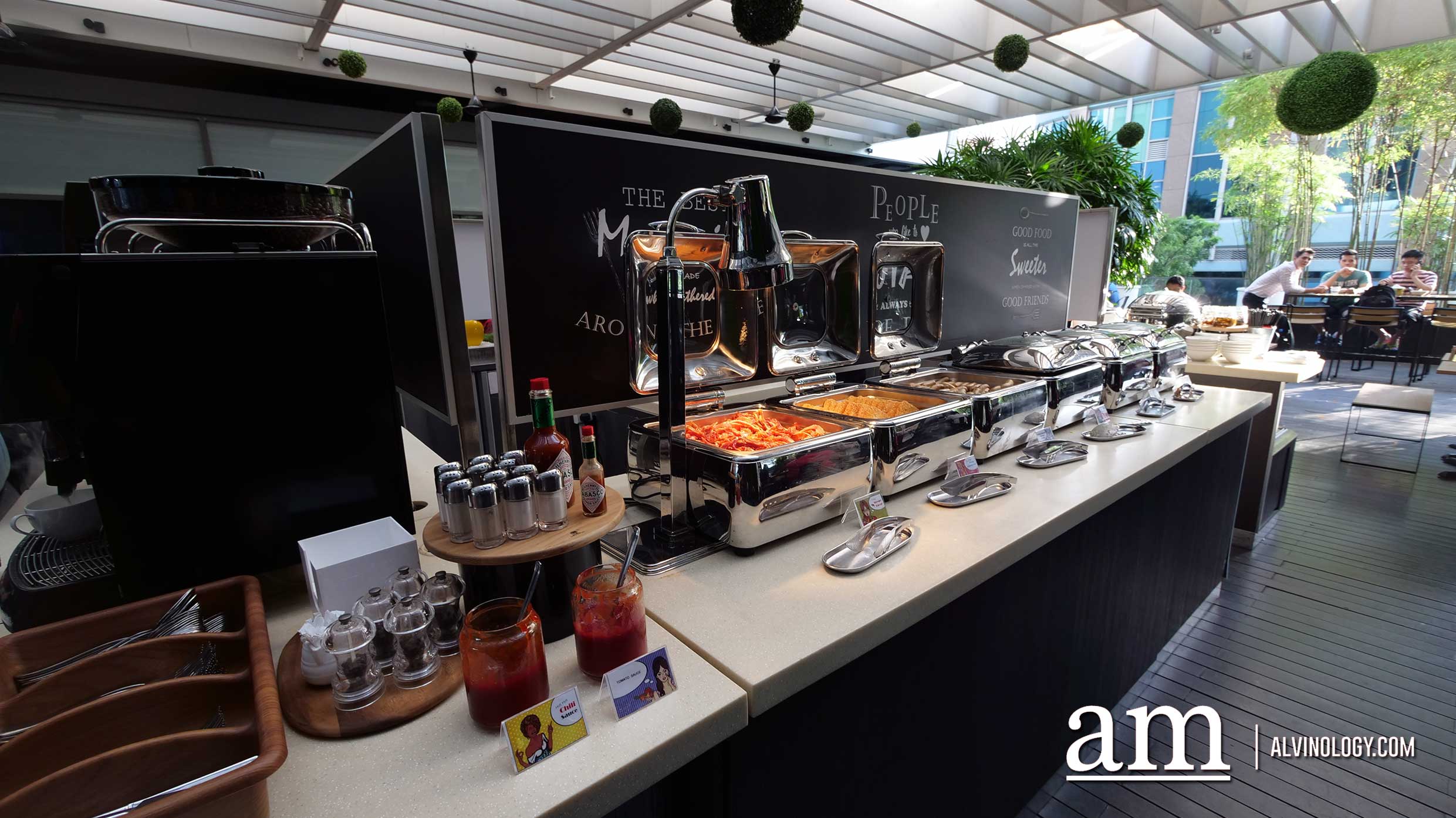 Getting your Perfect Travel Instagram Shot at Studio M Hotel Singapore Breakfast spread