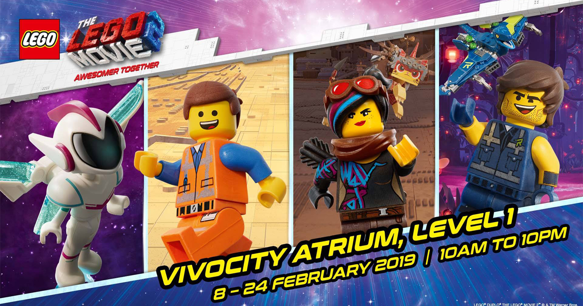 Don’t let the kids miss this 17-day LEGO Movie 2 event at VivoCity from 8 to 24 February - Alvinology