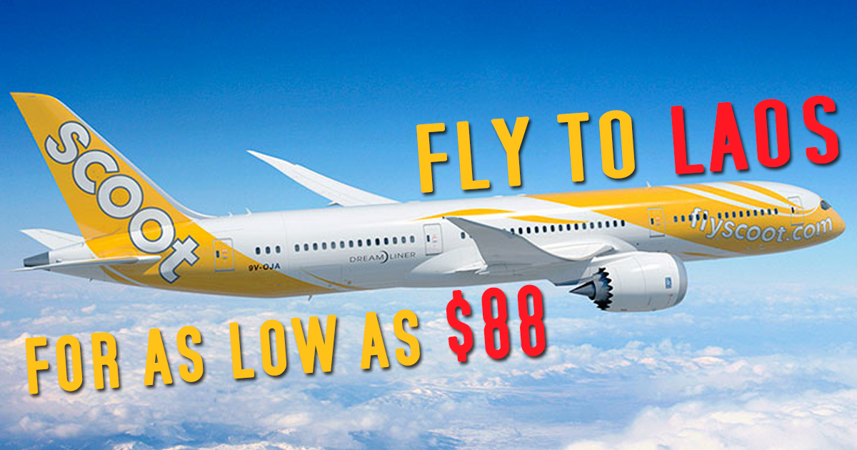 Scoot launches Sale for Singapore-Laos Flights for as low as $88 from now until 22 January - Alvinology