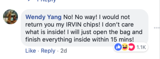 IRVINS Salted Egg apologies for alleged lizard in their product--shows other Singaporean companies how it's done - Alvinology