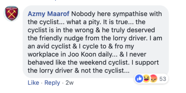 Lorry vs cyclist road rage video divides netizens on where to place the blame Lorry vs cyclist road rage video divides netizens on where to place the blame - Alvinology