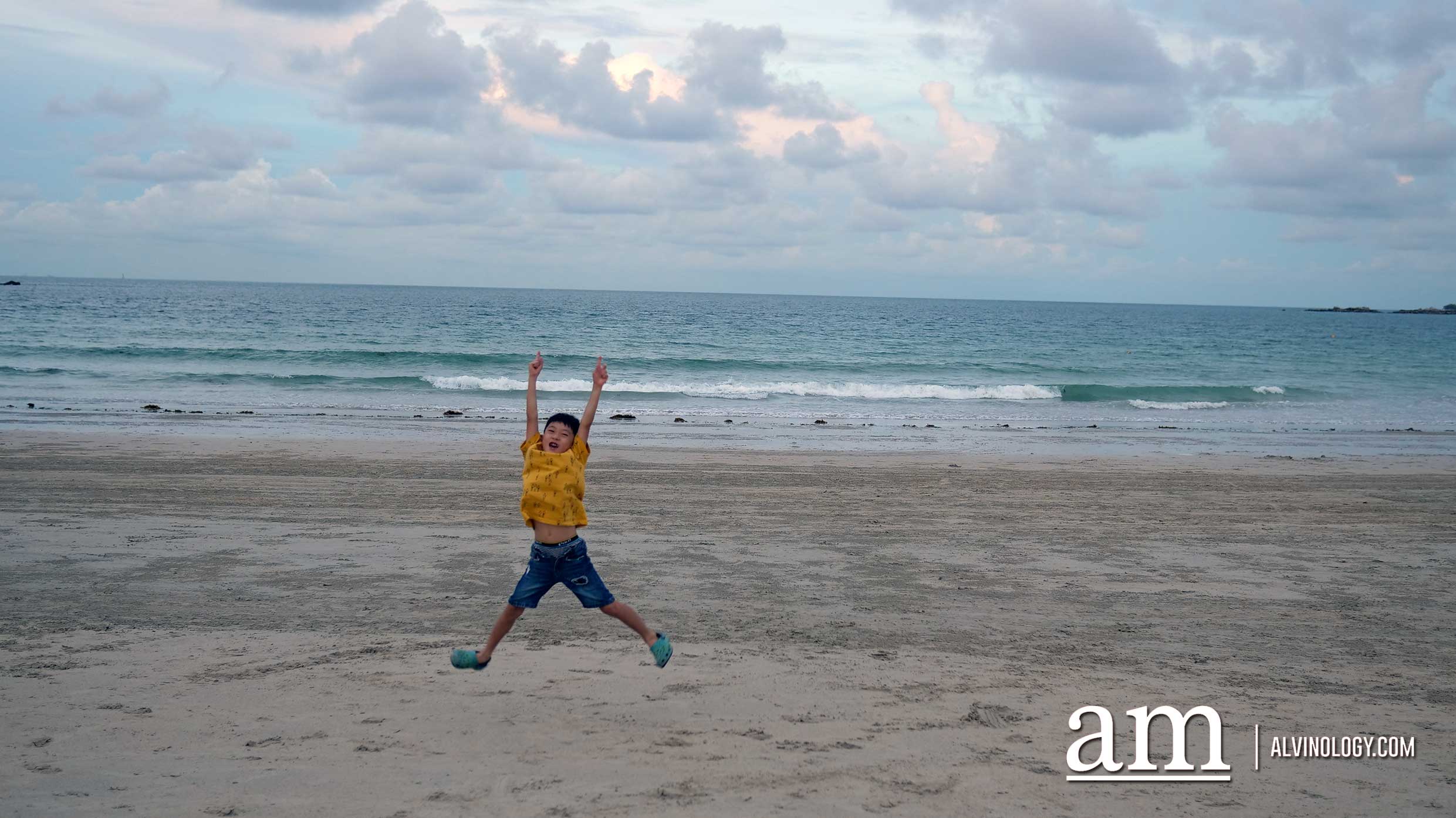 Asher at the beach