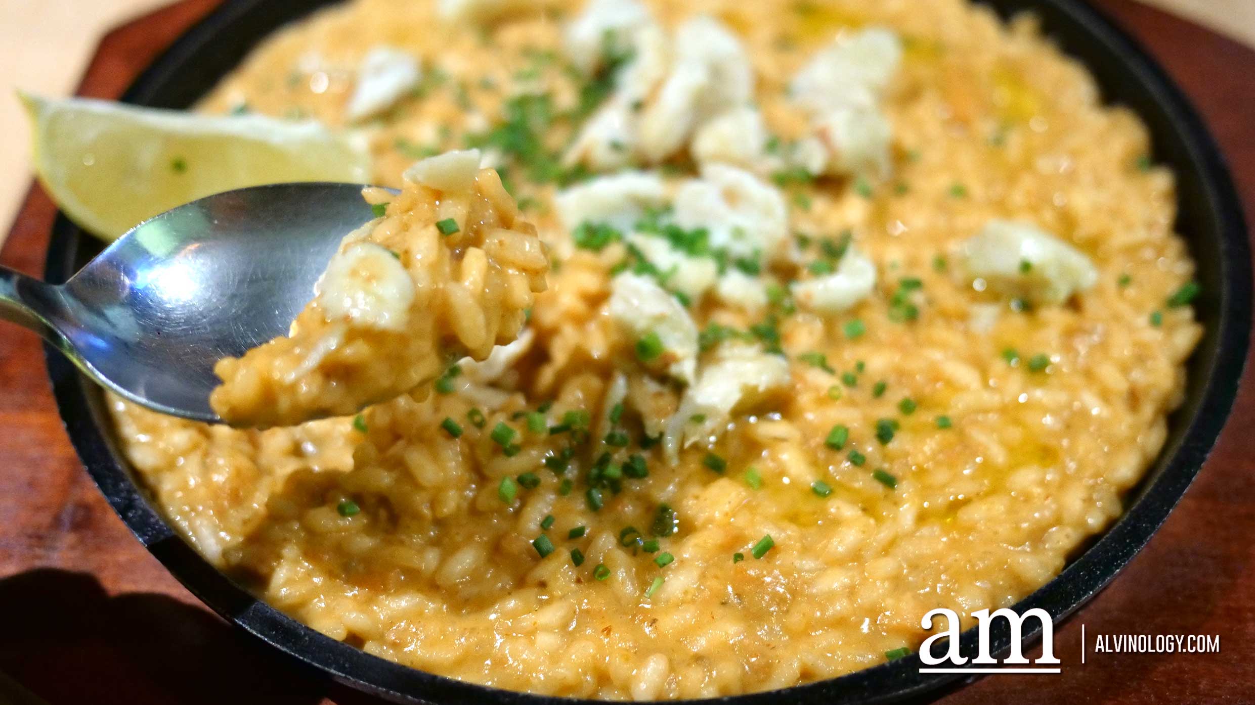 Sophia's Risotto ($22) - crabmeat, mackerel, chilli, coconut