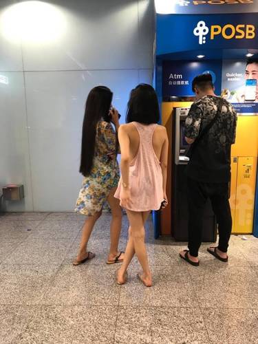 Filipino freelance model Ashley Garcia goes viral for queuing in Somerset MRT Station ATM in "scandalous outfit" - Alvinology