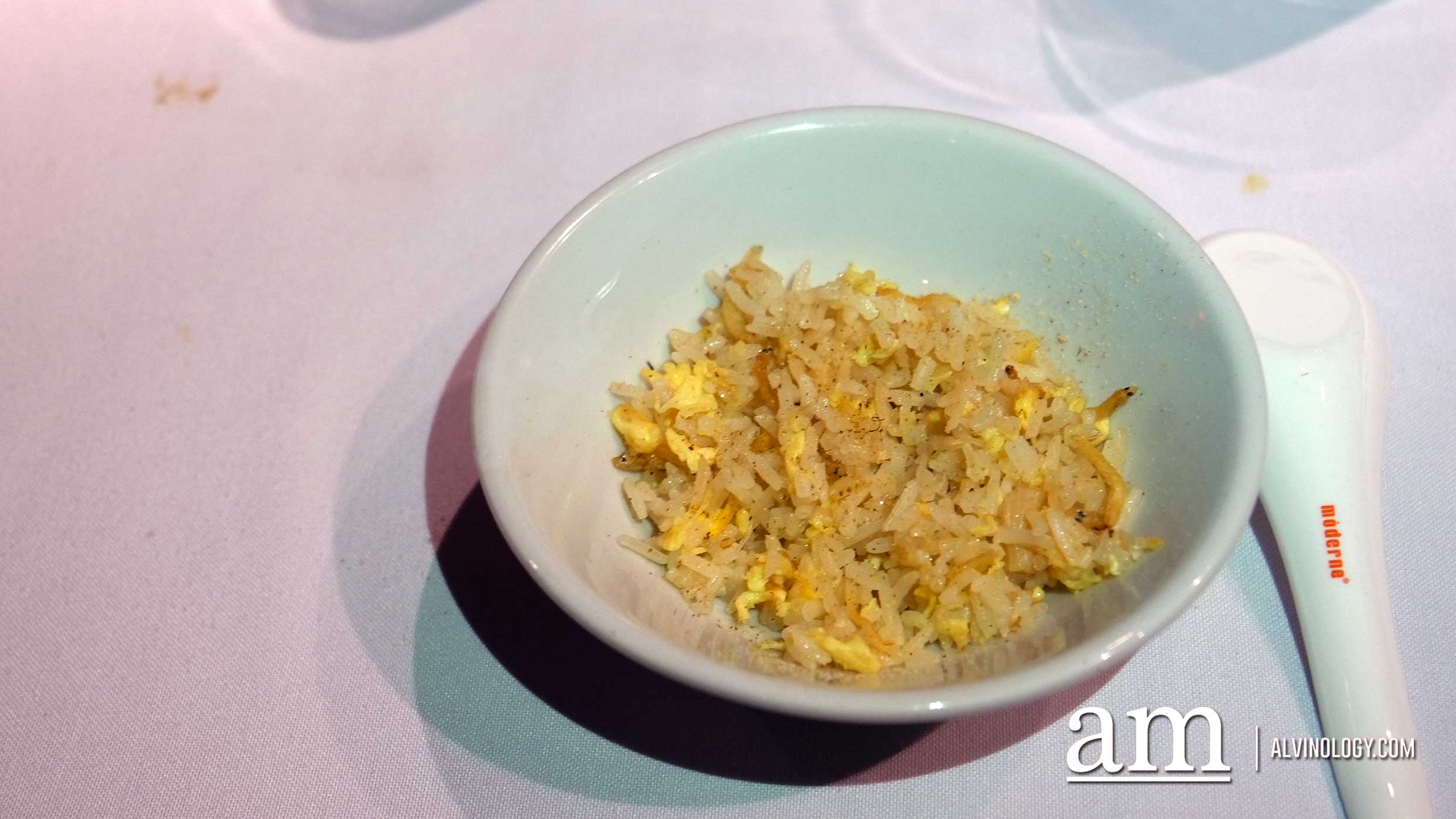 KweiChow MouTai (贵州茅台) X Restaurant Labyrinth "Lost Grain" Fried Rice - white bait, dried scallop and local "dashi"