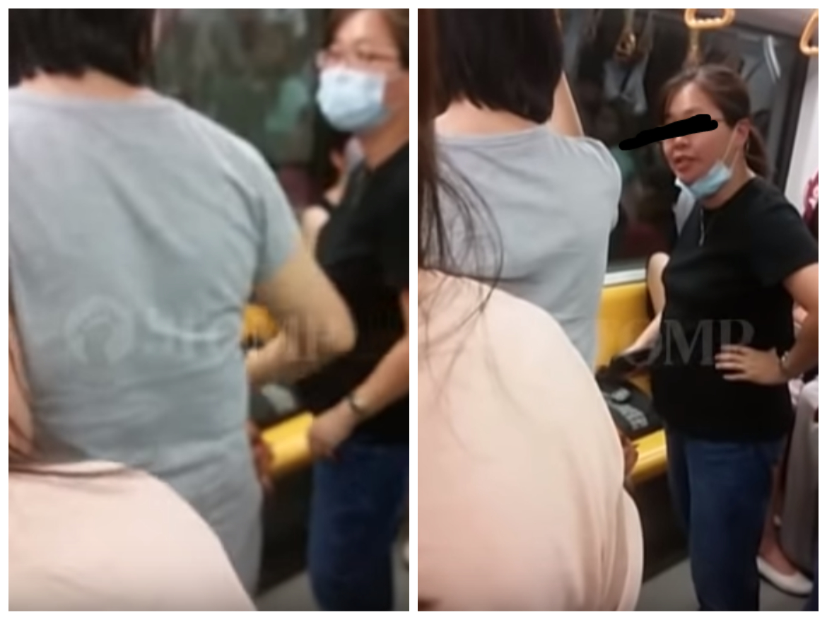 Auntie demands compensation and ID for someone dropping their mobile phone on her leg inside the MRT - Alvinology