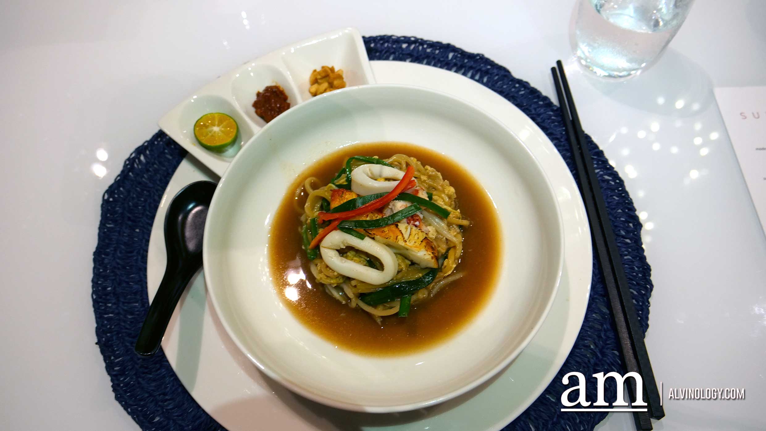 Plating after the broth is all poured in 