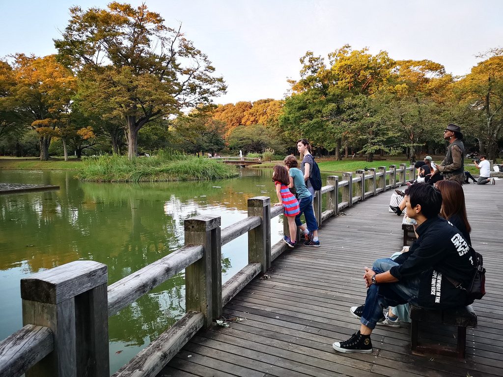 Dusk at Yoyogi Park.