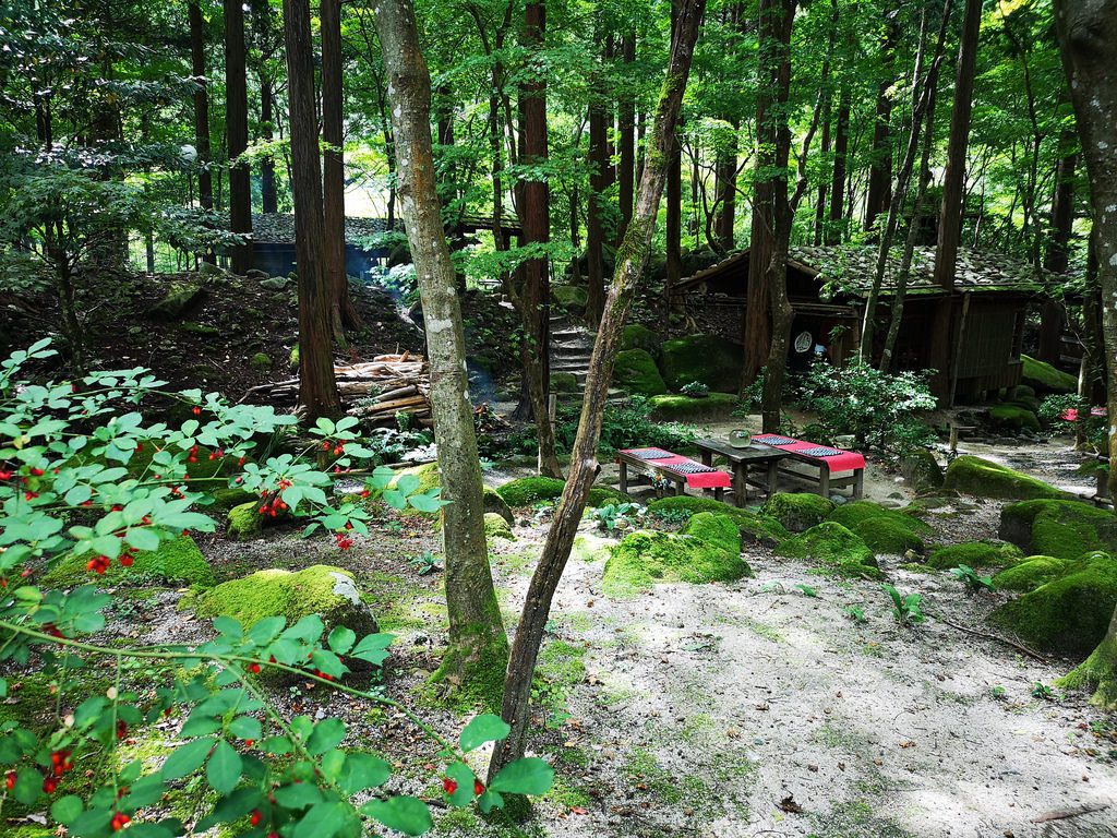 Mitaki-en is a paradise in the forest.