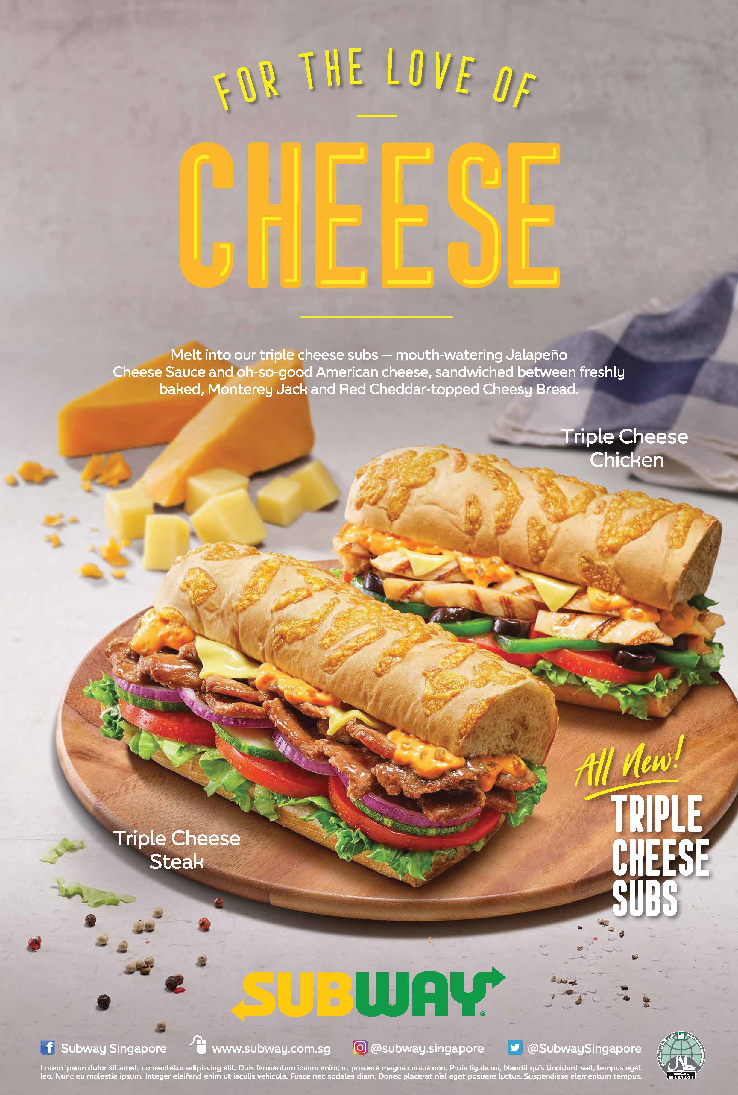Subway launches new Cheese Bread and two new Sandwich Flavours available until May 2019 Subway launches new Cheese Bread and two new Sandwich Flavours available until May 2019 - Alvinology