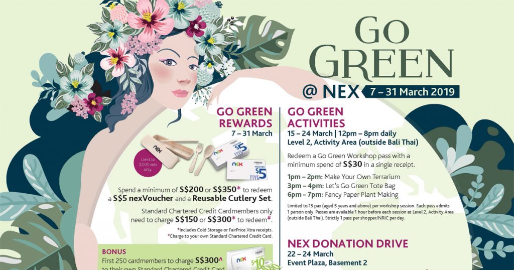 Do your part for the environment with fun-filled activities with Go Green @ NEX - Alvinology