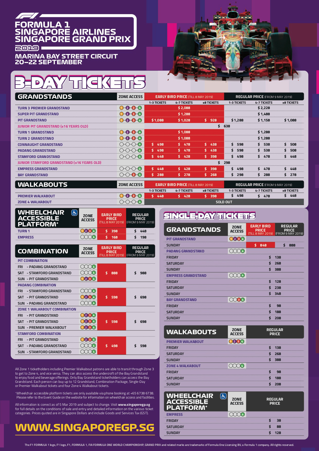[Promo Inside] Singapore GP’s entertainment line-up for the Formula 1 Singapore Airlines Singapore Grand Prix 2019 - Alvinology