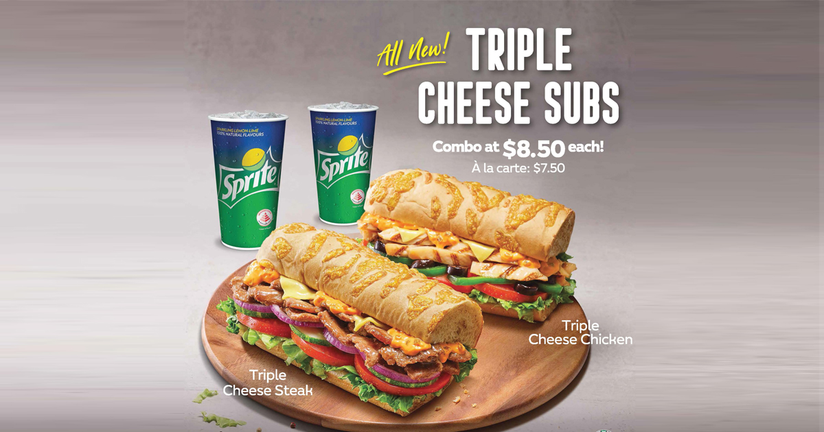 Subway launches new Cheese Bread and two new Sandwich Flavours available until May 2019 - Alvinology