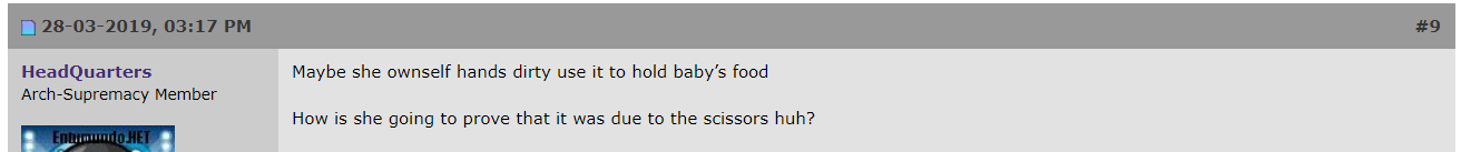 Mother blames coffee shop for infant's vomiting after she borrowed their scissors to cut up baby food - Alvinology