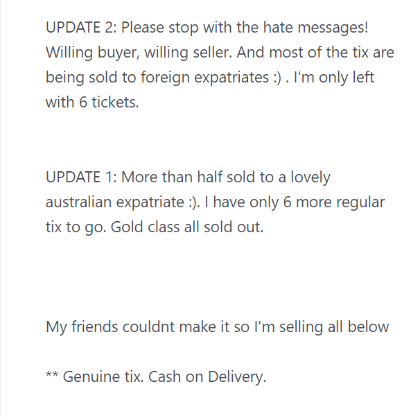 Carousell guy sold 40 Avengers: Endgame tickets because his friends "couldn't make it" - Alvinology