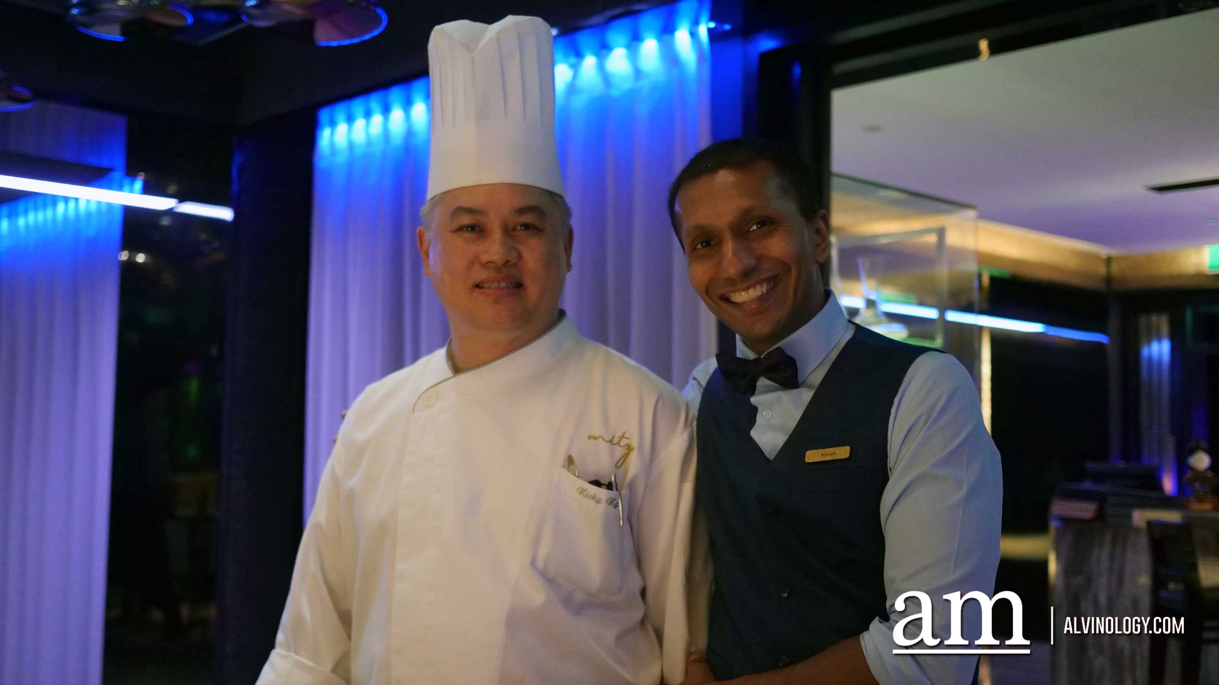 Mitzo's Executive Head Chef Nicky Ng with their Head Bartender
