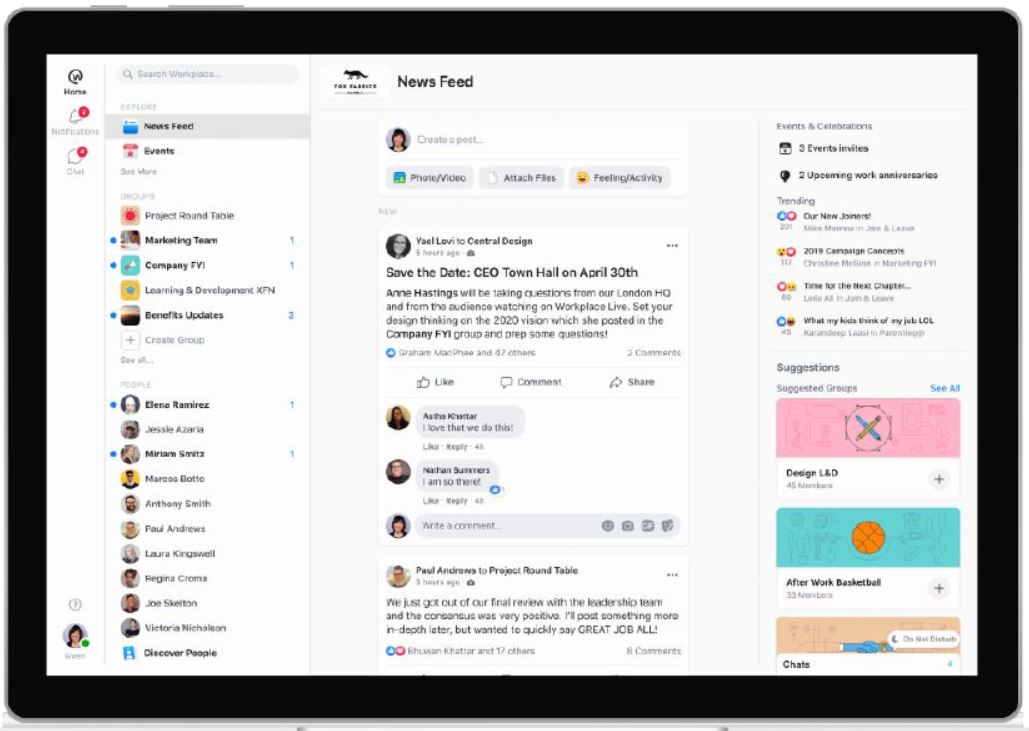 Facebook redesigns Workplace – making work better for everyone Facebook redesigns Workplace – making work better for everyone - Alvinology