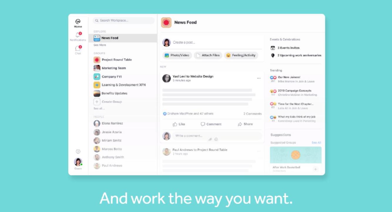 Facebook redesigns Workplace – making work better for everyone Facebook redesigns Workplace – making work better for everyone - Alvinology