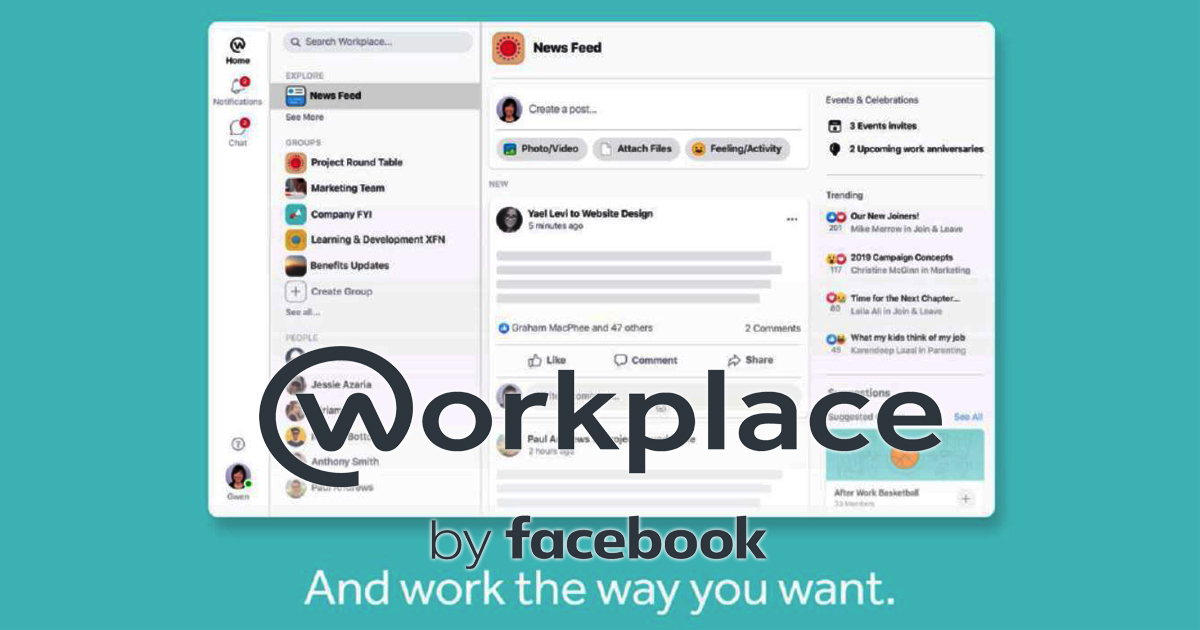 Facebook redesigns Workplace – making work better for everyone - Alvinology