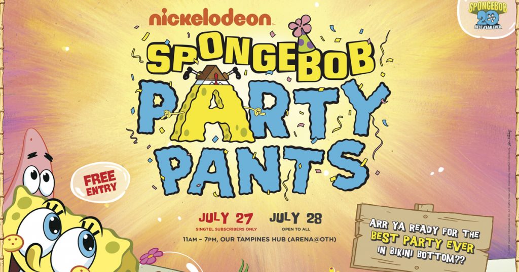 You are invited to the Bikini Bottom Party at Our Tampines Hub this 27 – 28 July - Alvinology