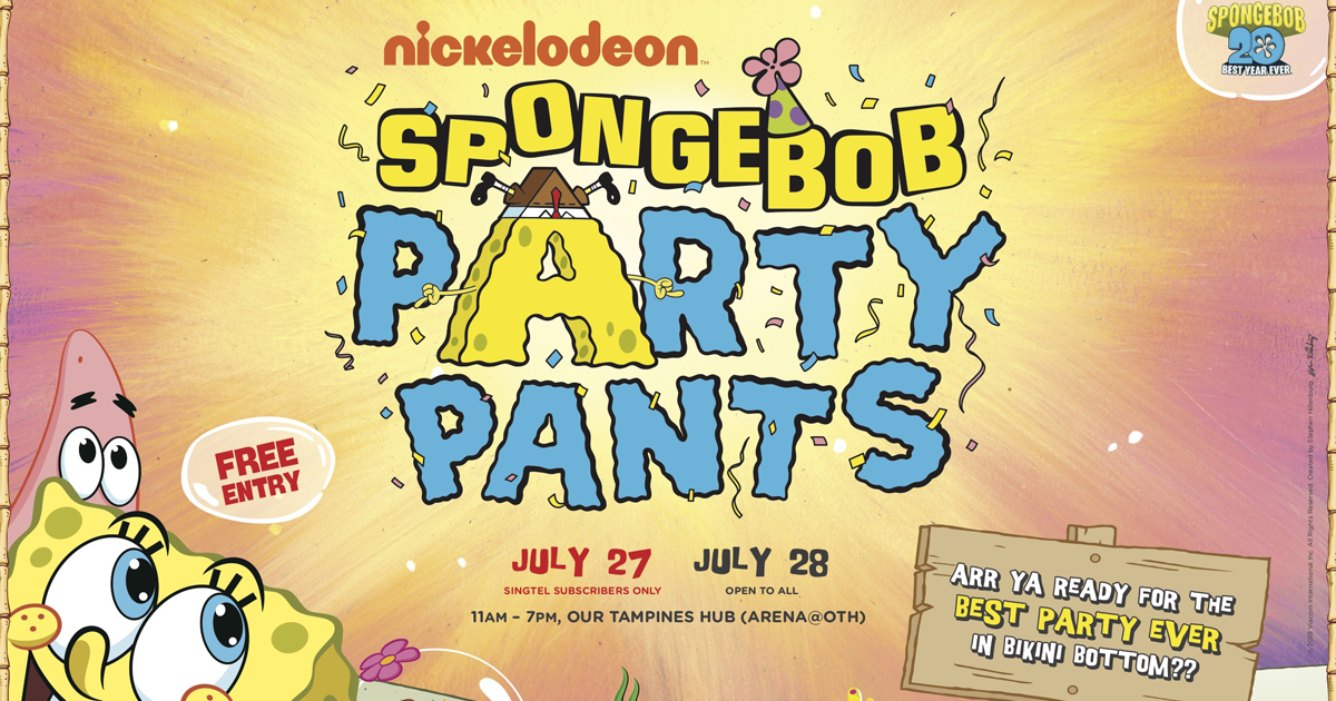 You are invited to the Bikini Bottom Party at Our Tampines Hub this 27 – 28 July - Alvinology