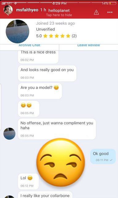 Singaporean perverts ask to buy used, unwashed clothes from female Carousell seller - Alvinology
