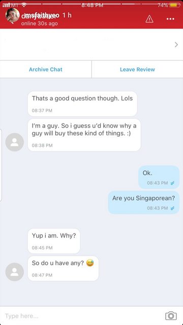 Singaporean perverts ask to buy used, unwashed clothes from female Carousell seller - Alvinology